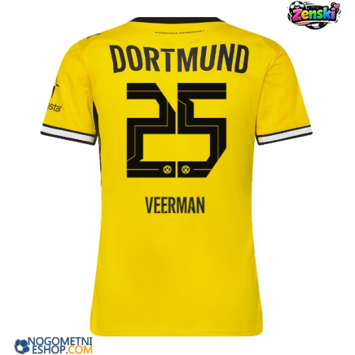 Ženski Nogometni dresi Borussia Dortmund Joey Veerman #25 Domači 2026-27 Kratek Rokav